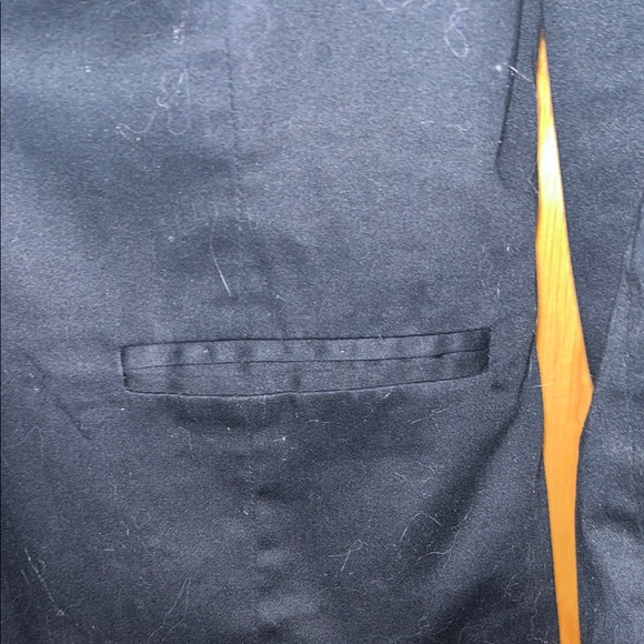 2B Bebe Black Blazer with Leopard Print Lining size Large - Picture 2 of 10